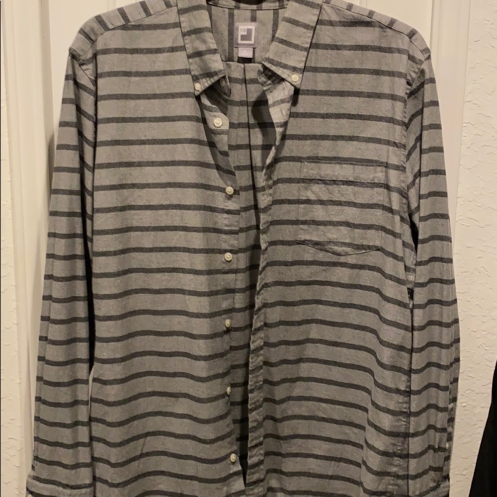 NWOT JCP Long Sleeve Heavy Weight Stripper Shirt